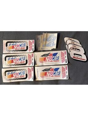 NASCAR Dale Earnhardt Jr. Jeff Gordon Sticker Lot Of 12 Stickers Vintage